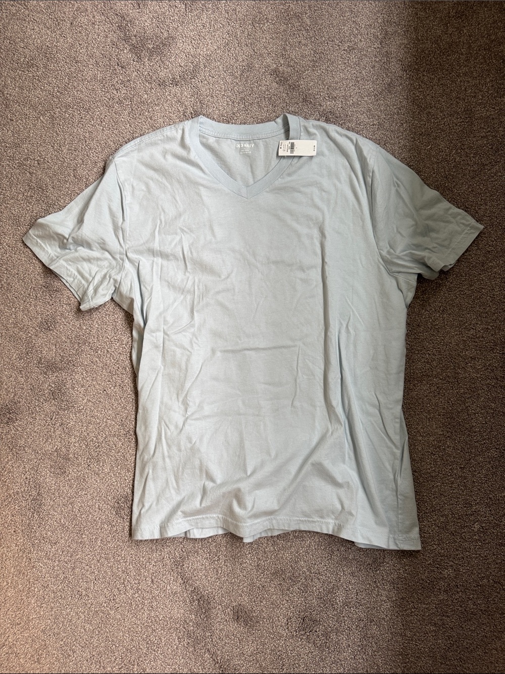 Men’s Light Blue V-Neck Short Sleeve Tee
